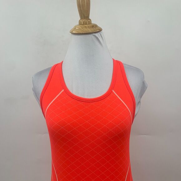Athleta Finish Fast Line Tank Top Womens XS Extra Small Flame Racerback Ruched - Picture 3 of 11